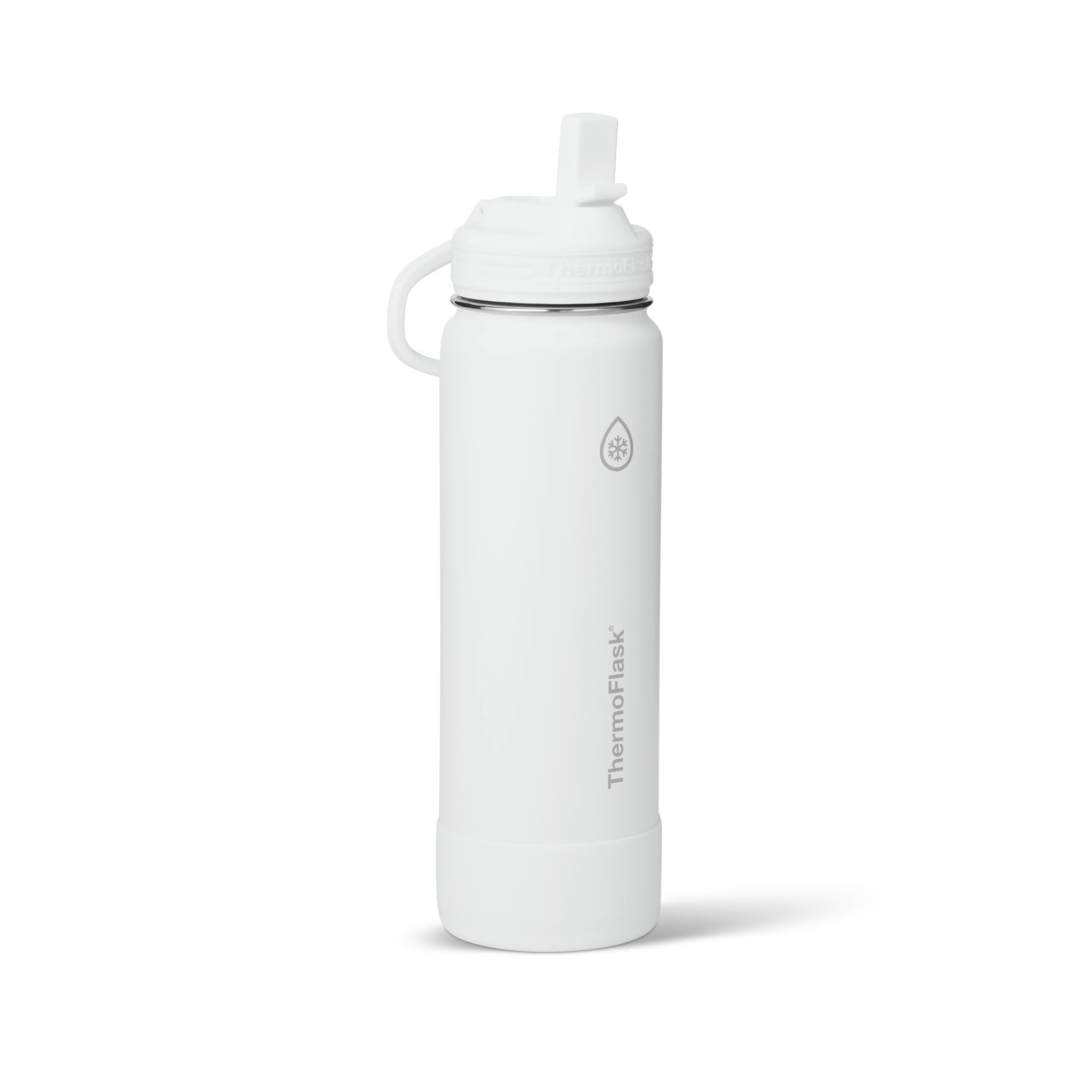ThermoFlask Insulated Water Bottle with Straw Lid (24 oz, Purple Sunset) - Leakproof, Stainless Steel Water Bottle for Cold & Hot Drinks, Travel & Daily Hydration