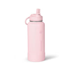 ThermoFlask Insulated Water Bottle with Straw Lid (24 oz, Purple Sunset) - Leakproof, Stainless Steel Water Bottle for Cold & Hot Drinks, Travel & Daily Hydration