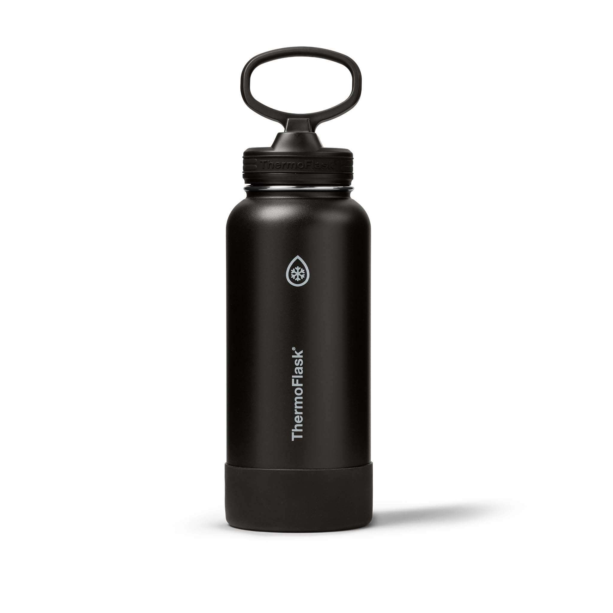 ThermoFlask Insulated Water Bottle with Straw Lid (24 oz, Purple Sunset) - Leakproof, Stainless Steel Water Bottle for Cold & Hot Drinks, Travel & Daily Hydration