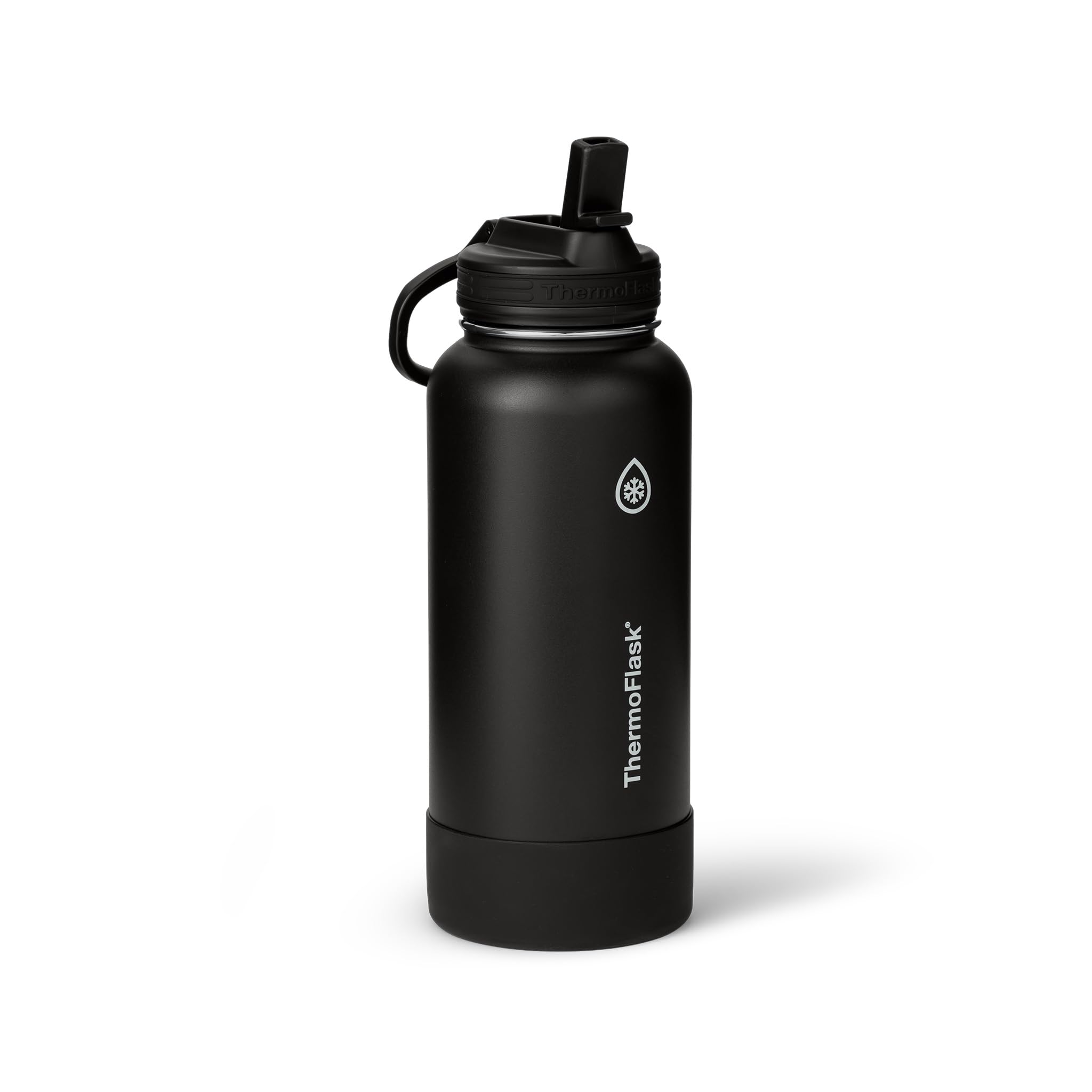 ThermoFlask Insulated Water Bottle with Straw Lid (24 oz, Purple Sunset) - Leakproof, Stainless Steel Water Bottle for Cold & Hot Drinks, Travel & Daily Hydration