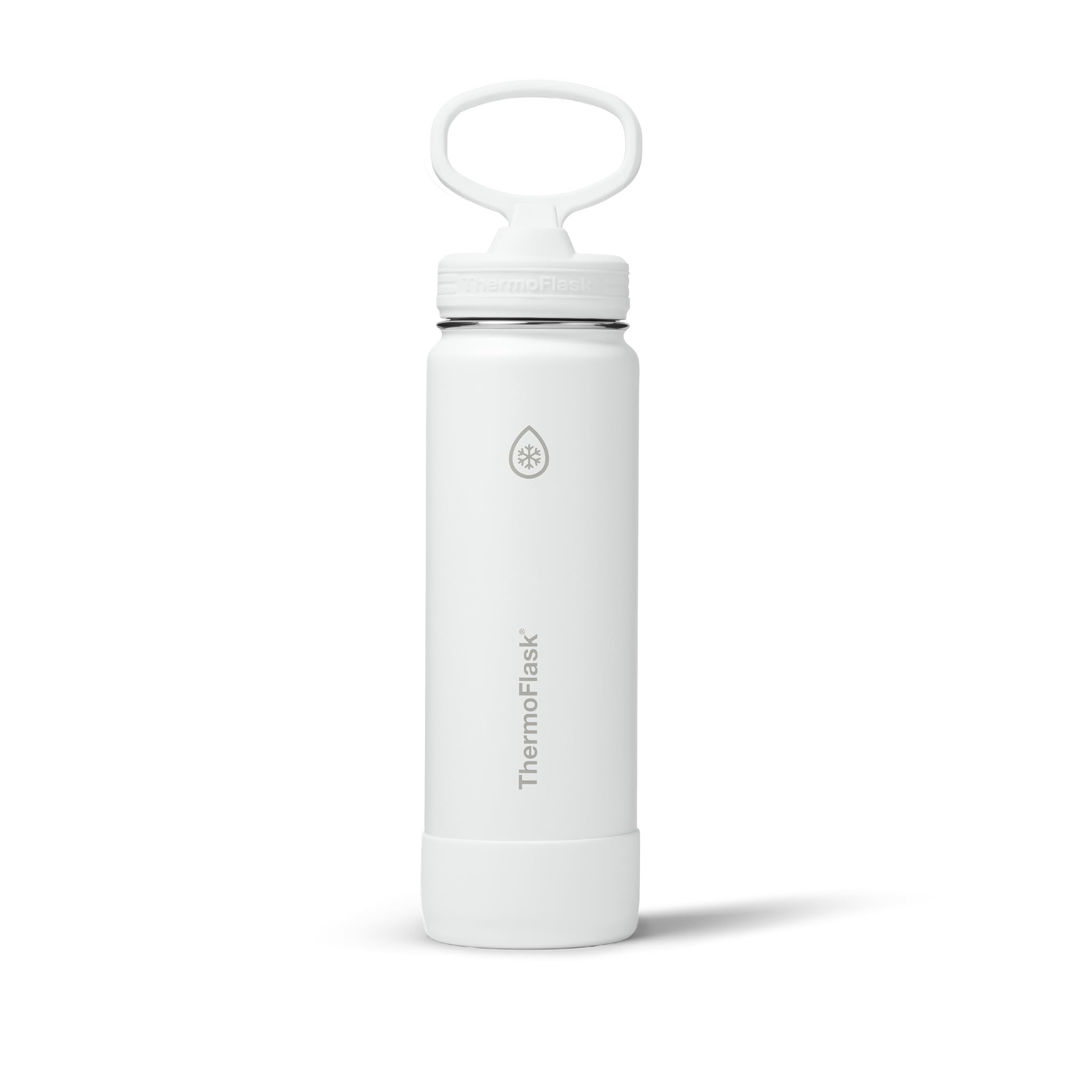 ThermoFlask Insulated Water Bottle with Straw Lid (24 oz, Purple Sunset) - Leakproof, Stainless Steel Water Bottle for Cold & Hot Drinks, Travel & Daily Hydration