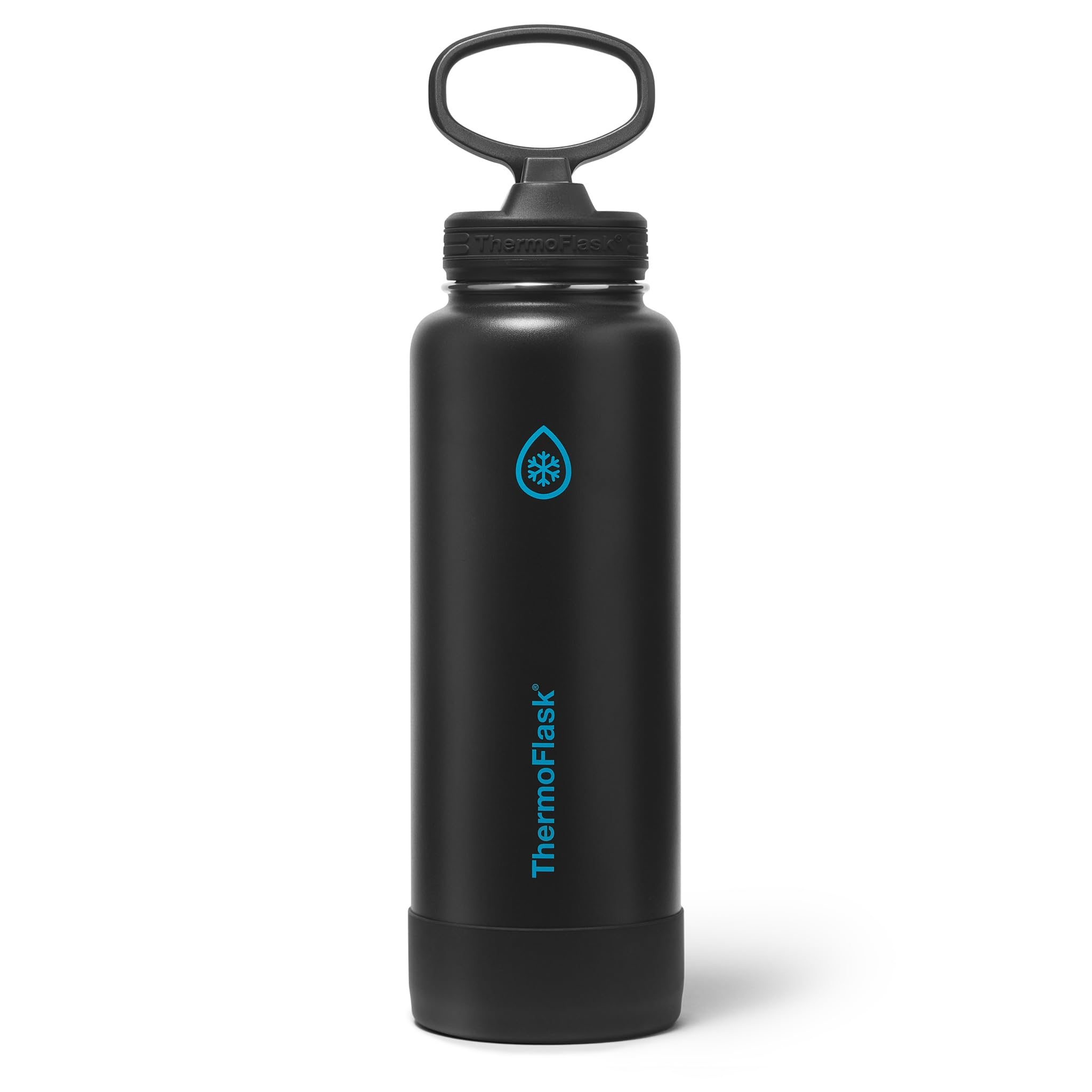 ThermoFlask Insulated Water Bottle with Straw Lid (24 oz, Purple Sunset) - Leakproof, Stainless Steel Water Bottle for Cold & Hot Drinks, Travel & Daily Hydration