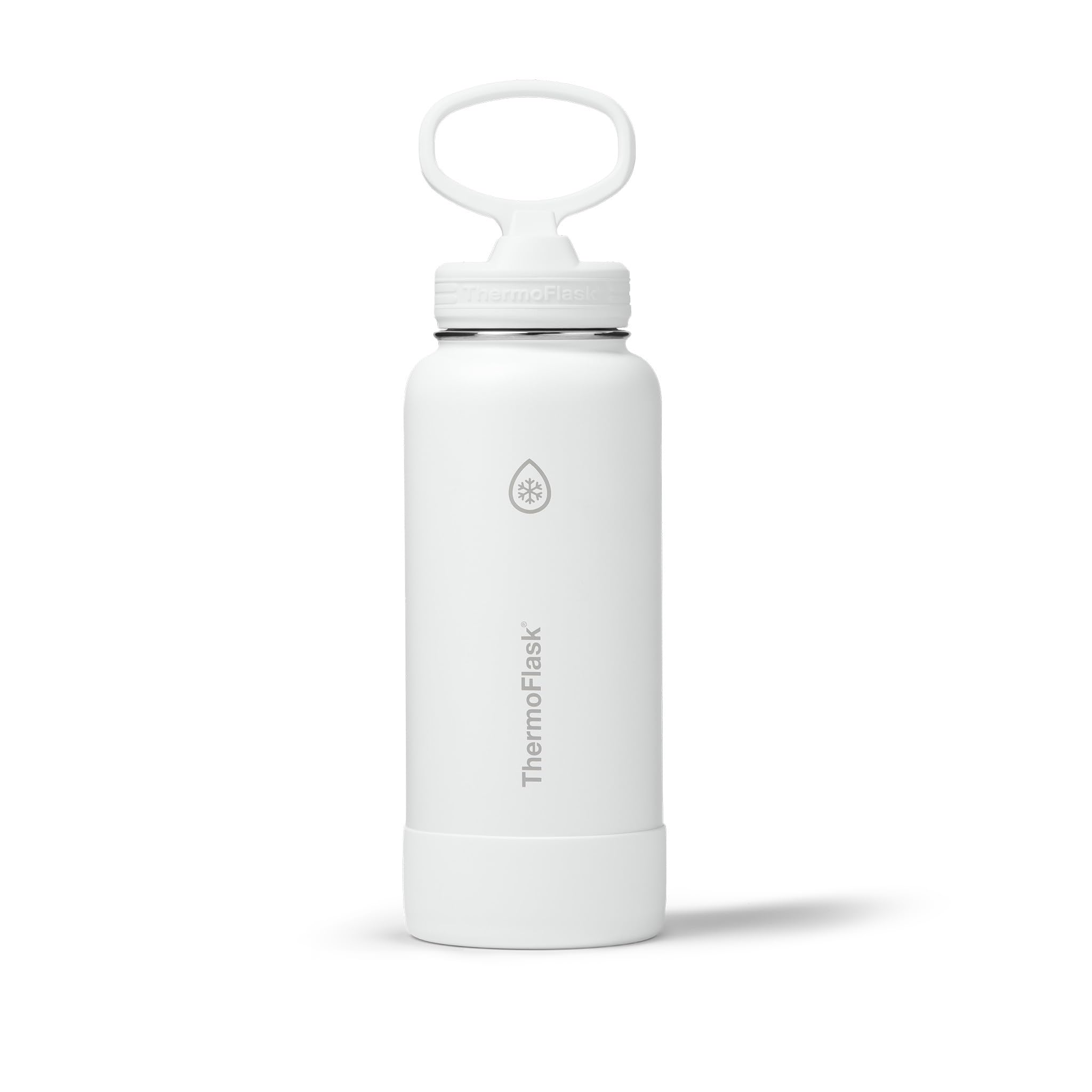 ThermoFlask Insulated Water Bottle with Straw Lid (24 oz, Purple Sunset) - Leakproof, Stainless Steel Water Bottle for Cold & Hot Drinks, Travel & Daily Hydration