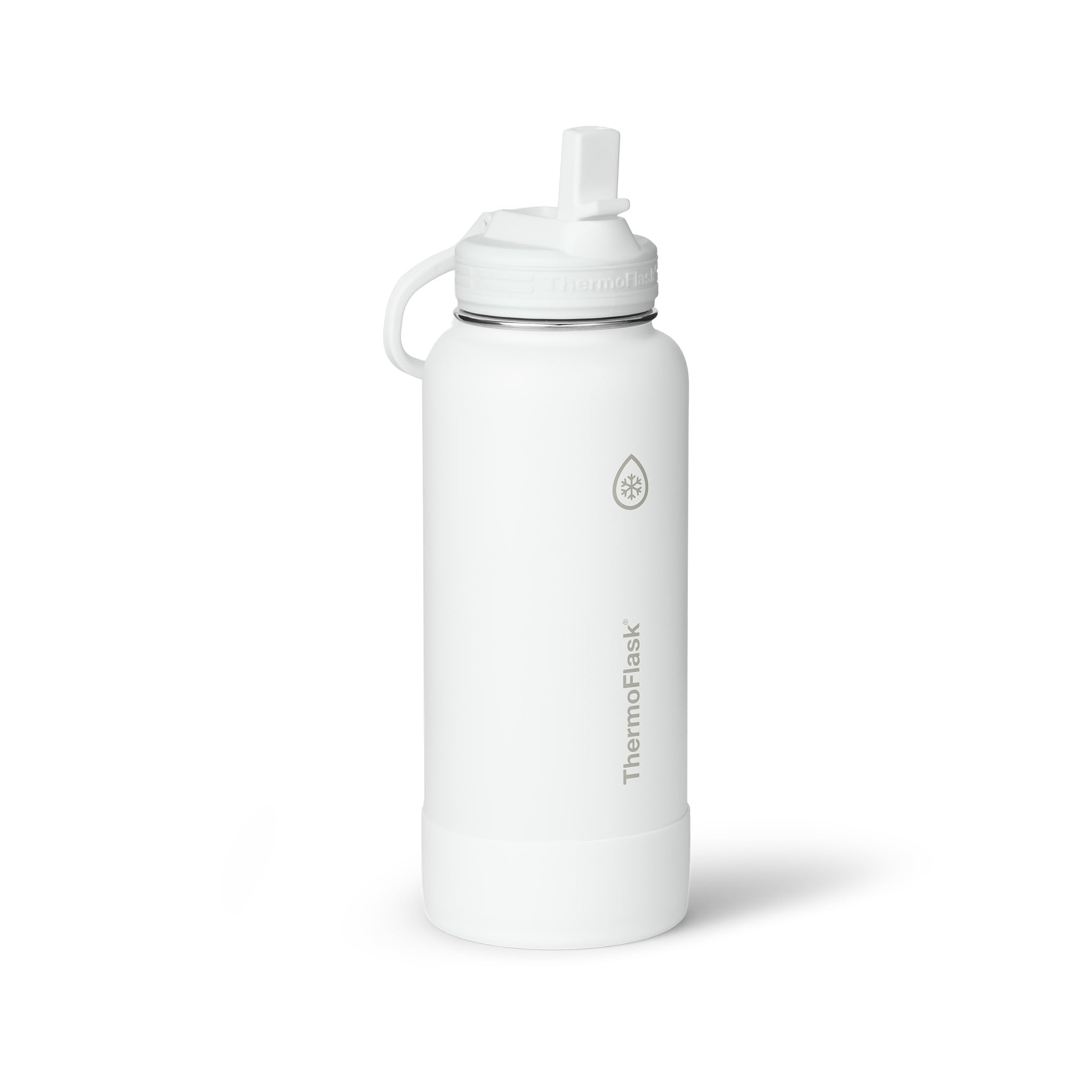 ThermoFlask Insulated Water Bottle with Straw Lid (24 oz, Purple Sunset) - Leakproof, Stainless Steel Water Bottle for Cold & Hot Drinks, Travel & Daily Hydration