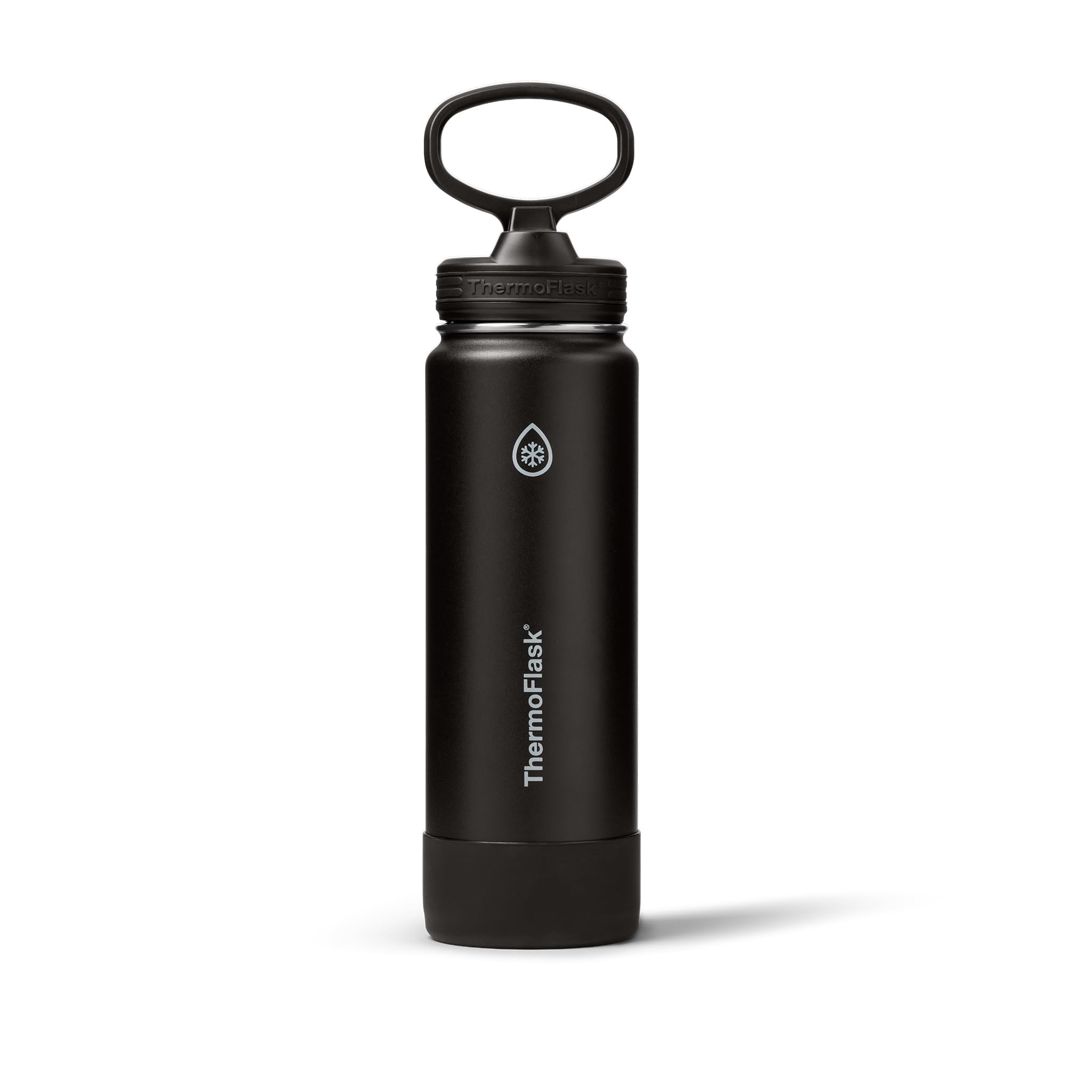 ThermoFlask Insulated Water Bottle with Straw Lid (24 oz, Purple Sunset) - Leakproof, Stainless Steel Water Bottle for Cold & Hot Drinks, Travel & Daily Hydration