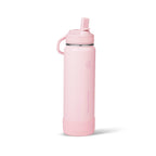 ThermoFlask Insulated Water Bottle with Straw Lid (24 oz, Purple Sunset) - Leakproof, Stainless Steel Water Bottle for Cold & Hot Drinks, Travel & Daily Hydration