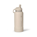ThermoFlask Insulated Water Bottle with Straw Lid (24 oz, Purple Sunset) - Leakproof, Stainless Steel Water Bottle for Cold & Hot Drinks, Travel & Daily Hydration