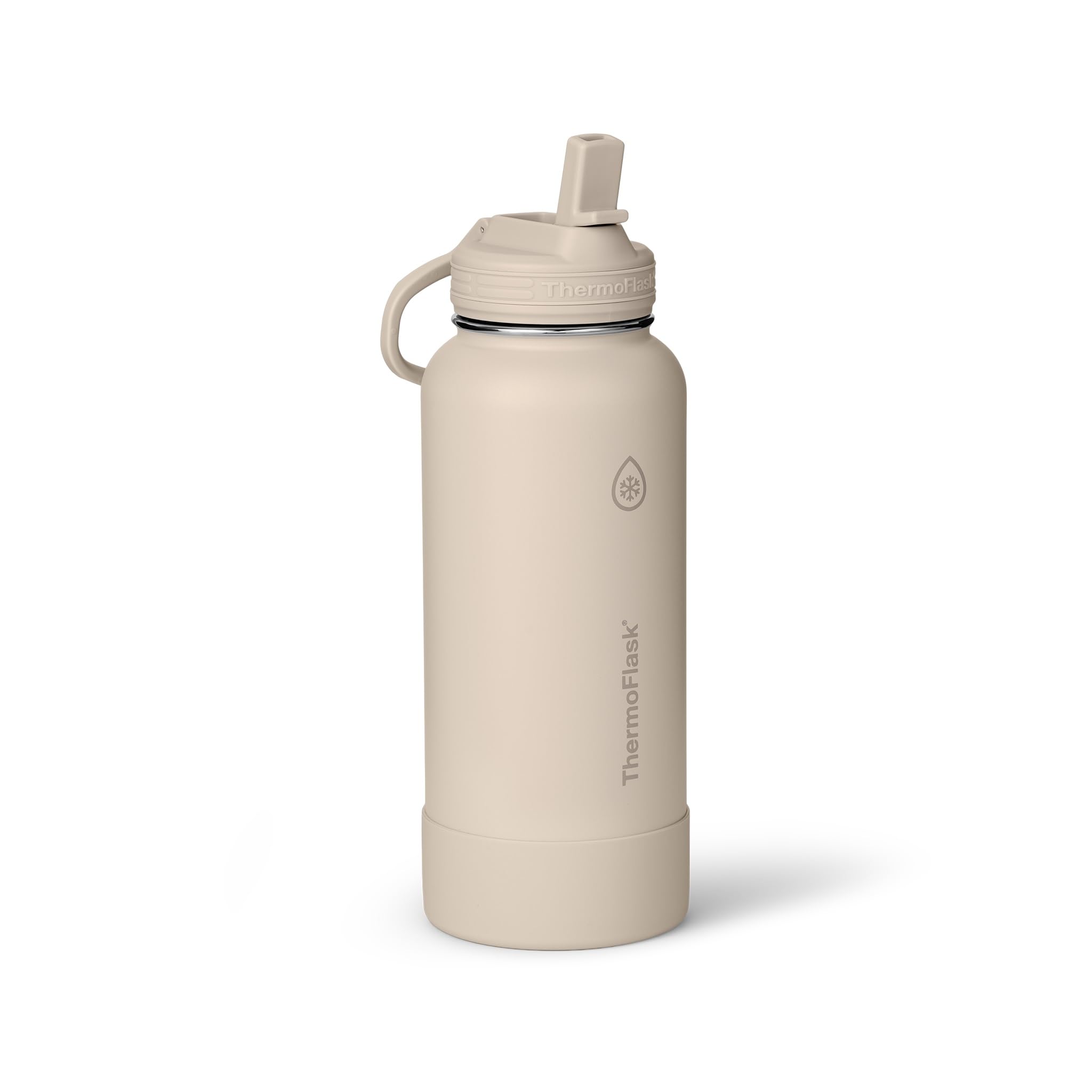 ThermoFlask Insulated Water Bottle with Straw Lid (24 oz, Purple Sunset) - Leakproof, Stainless Steel Water Bottle for Cold & Hot Drinks, Travel & Daily Hydration