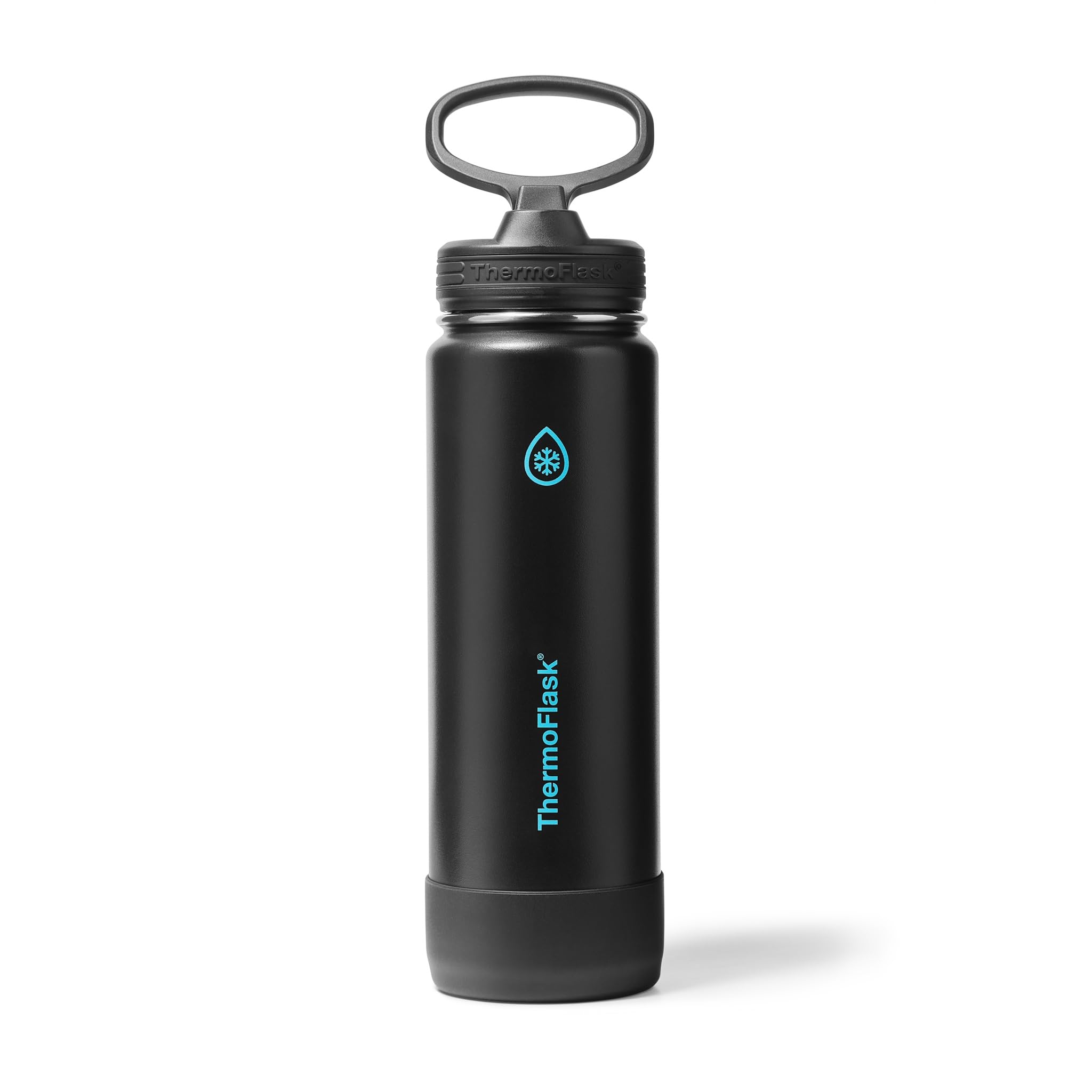 ThermoFlask Insulated Water Bottle with Straw Lid (24 oz, Purple Sunset) - Leakproof, Stainless Steel Water Bottle for Cold & Hot Drinks, Travel & Daily Hydration
