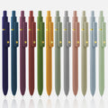 UIXJODO 12 Pcs Gel Pens 0.5mm Quick Dry Black Ink Pens Fine Point Smooth Writing Pens, Cute Office and School Supplies Gifts for Women Teacher Students (12 Pcs Morandi and Vintage Gold)