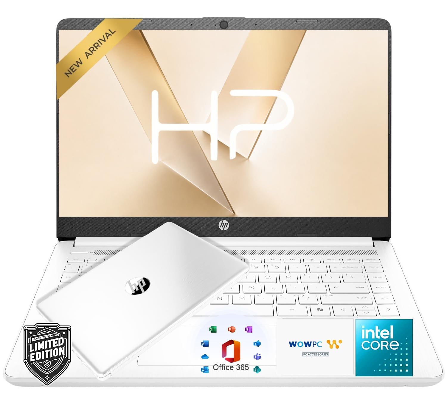 HP 14" Everyday Laptop • Copilot AI • Latest Intel 4-Core Processor • 4GB RAM • 64GB eMMC + 1TB Cloud Storage • 2026 Edition • Windows 11 • Microsoft 365 • Thin & Portable • Royal Blue