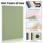 Sooez 6Pack Folders with Pockets, Pastels Colors, Heavy Duty Pocket Folder, Plastic Folders with Pockets, 2-Pocket Folder Bulk, Aesthetic File Folder, Back to School Office Filing Supplies