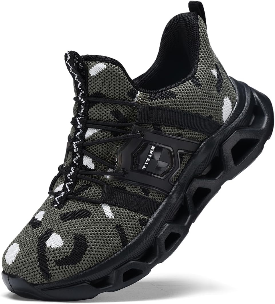 VITUOFLY Boys Sneakers Kids Running Shoes Girls Mesh Fitness Shoe Indoor Training Sneaker Lightweight Outdoor Sports Athletic Tennis Shoes for Little Kid/Big Kid