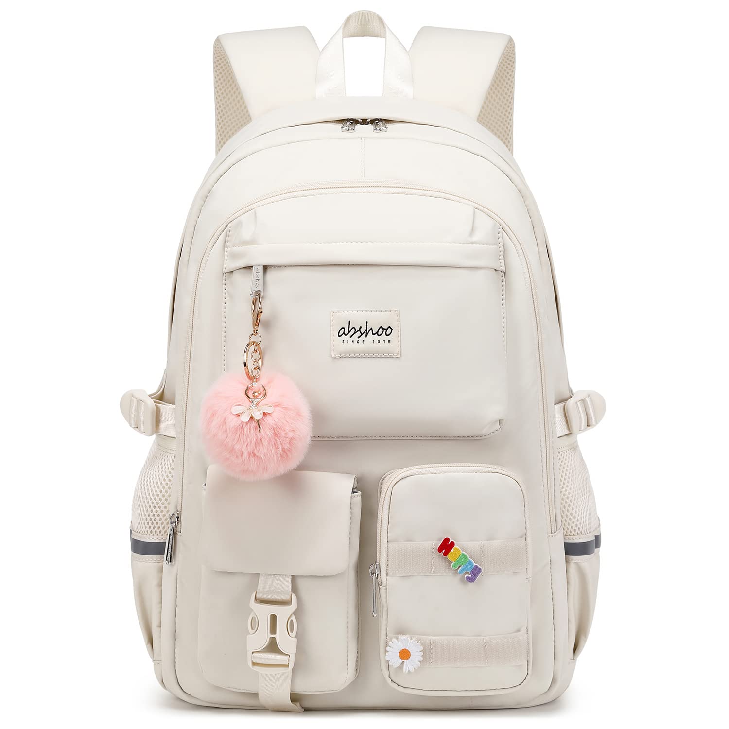 abshoo Big Student Laptop Backpack For College Women Middle High School Teen Girls Bookbag Travel Daypack (Black) | For College