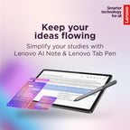 Lenovo Idea Tab - College Tablet - 11″ 2.5K IPS Touchscreen Display - 90Hz - MediaTek Dimensity 6300-4 GB Memory - 128 GB Storage - Integrated Arm Mali-G57 MC2 - Tab Pen and Folio Case