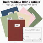 Sooez 6Pack Folders with Pockets, Pastels Colors, Heavy Duty Pocket Folder, Plastic Folders with Pockets, 2-Pocket Folder Bulk, Aesthetic File Folder, Back to School Office Filing Supplies