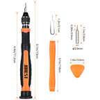 JOREST Small Precision Screwdriver Set with Torx Triwing Phillips, Mini Repair Tool Kit for Macbook, Computer, Laptop, PC, iPhone, PS5, Xbox, Switch, Glasses, Watch, Ring Doorbell, Electronics