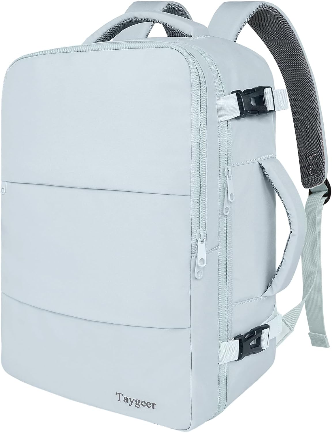 Taygeer Travel Laptop Backpack for Men Women, Airplane Approved Travel Backpack Suitcase with Water Bottle Pocket, Lightweight College 35l Luggage Bag 15.6inch Laptop Mochila Gifts for Business,Black