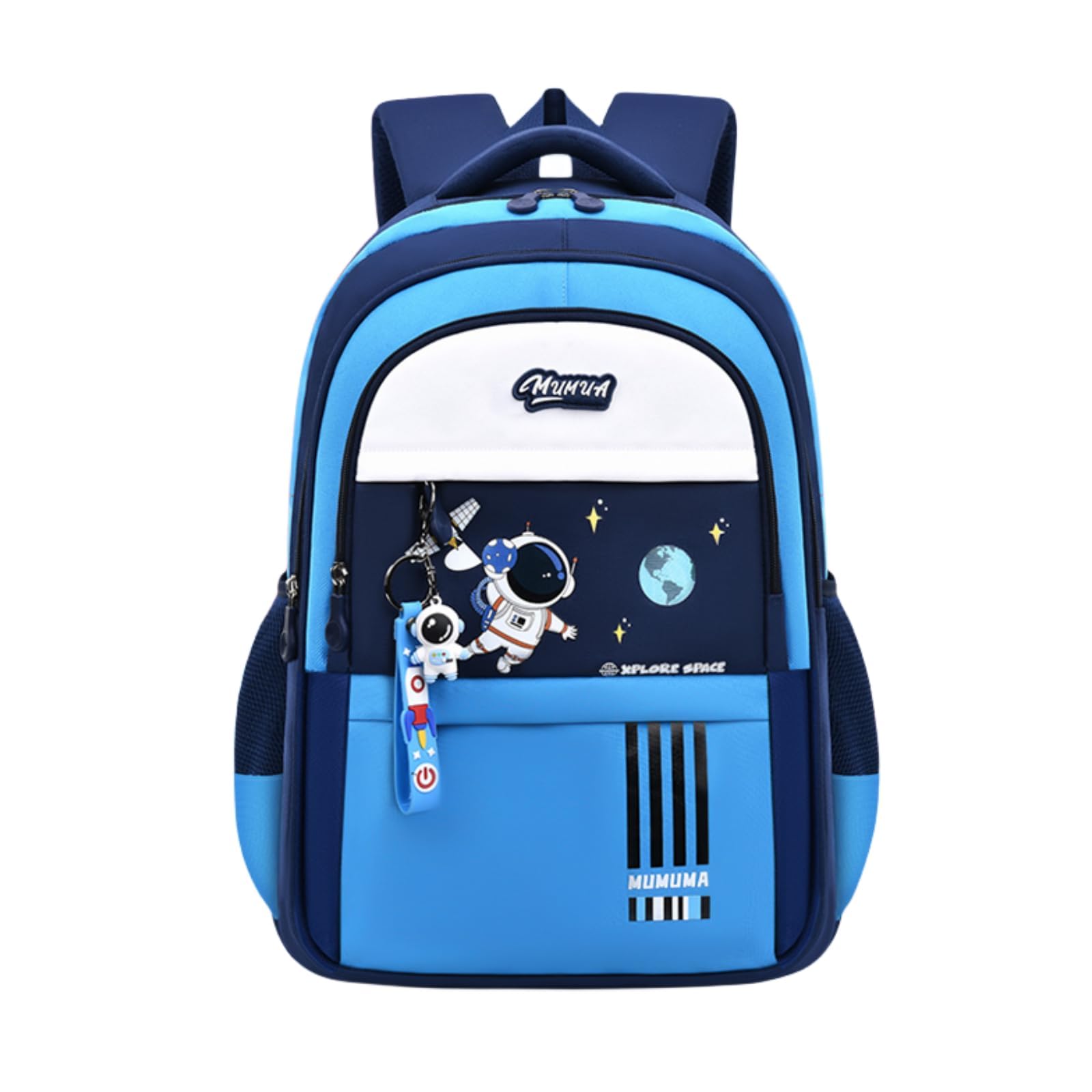 ZHANAO Boys Backpack Astronaut Sports Kids Backpack Space Schoolbag for Girls&Boys Elementary Student Bookbag
