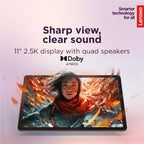 Lenovo Idea Tab - College Tablet - 11″ 2.5K IPS Touchscreen Display - 90Hz - MediaTek Dimensity 6300-4 GB Memory - 128 GB Storage - Integrated Arm Mali-G57 MC2 - Tab Pen and Folio Case