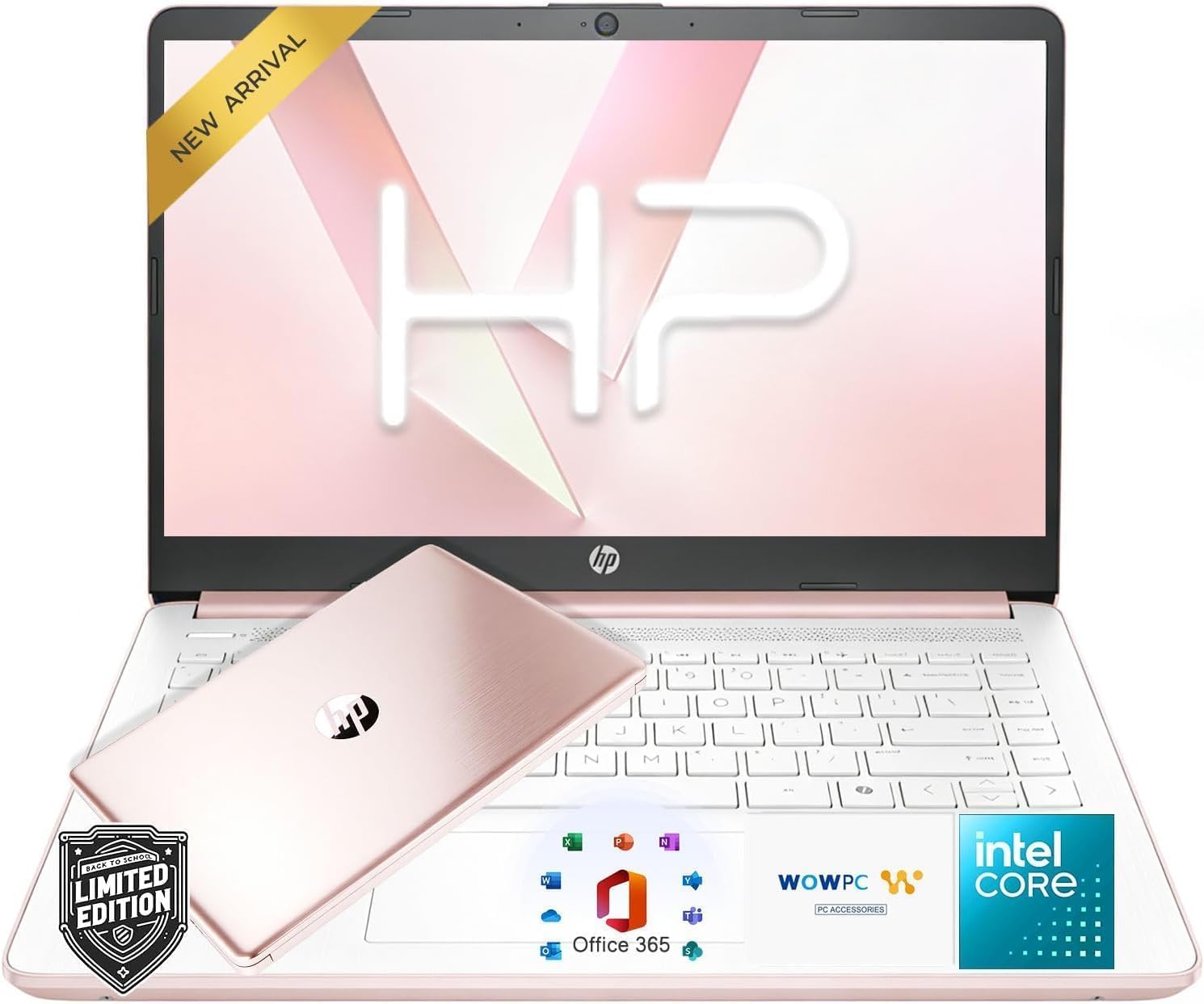HP 14" Everyday Laptop • Copilot AI • Latest Intel 4-Core Processor • 4GB RAM • 64GB eMMC + 1TB Cloud Storage • 2026 Edition • Windows 11 • Microsoft 365 • Thin & Portable • Royal Blue