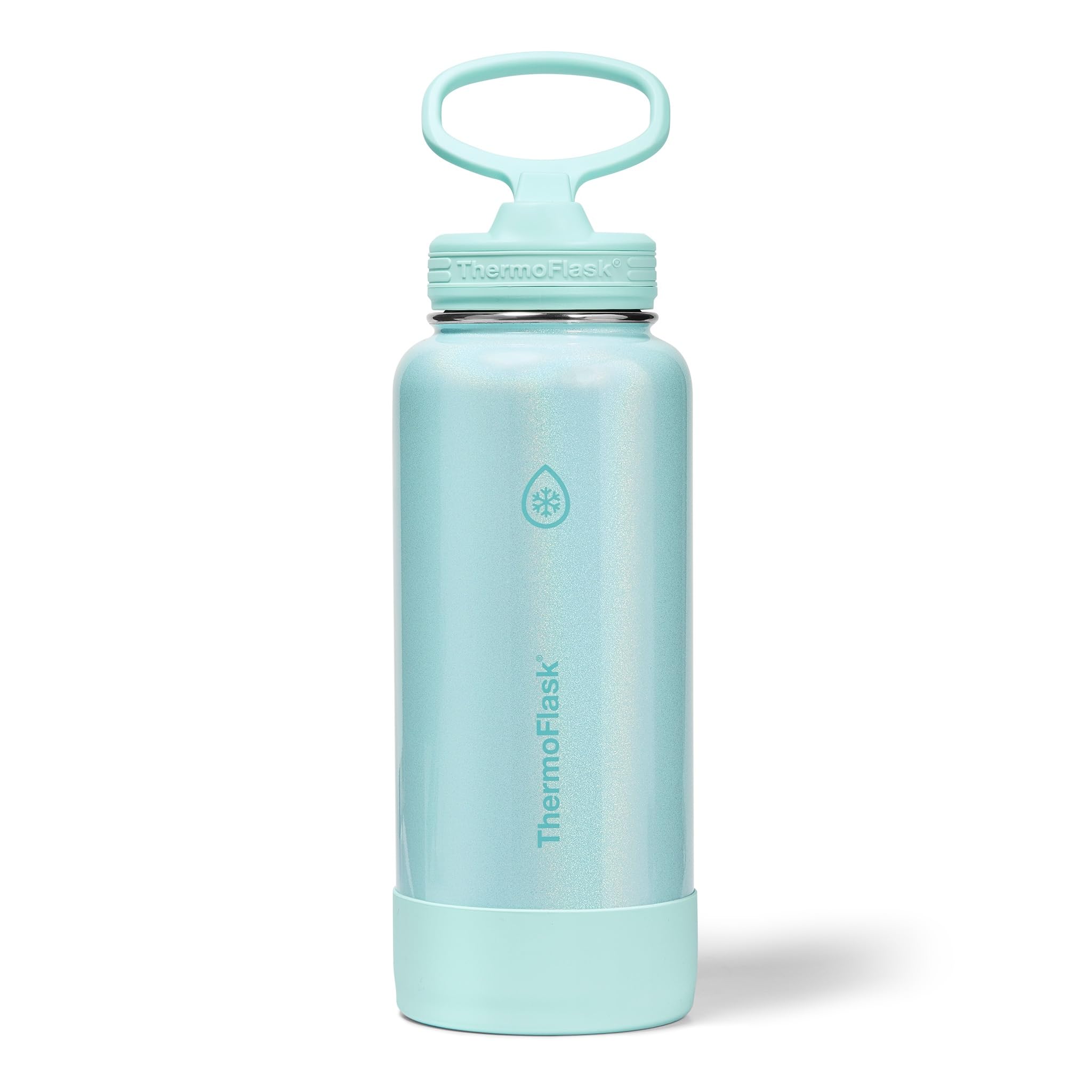 ThermoFlask Insulated Water Bottle with Straw Lid (24 oz, Purple Sunset) - Leakproof, Stainless Steel Water Bottle for Cold & Hot Drinks, Travel & Daily Hydration