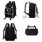 Asge Large Nylon Backpacks for Boys & Girls, Waterproof Satchel with Print, School Bags for 8-16 Years