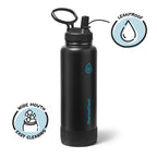 ThermoFlask Insulated Water Bottle with Straw Lid (24 oz, Purple Sunset) - Leakproof, Stainless Steel Water Bottle for Cold & Hot Drinks, Travel & Daily Hydration