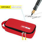 ECHSRT Large Pencil Case, Aesthetic Pen Pouch with Big Capacity, Minimalist Portable Stationery Bag with Handle for Office Organizer Aesthetic Pencil Cases
