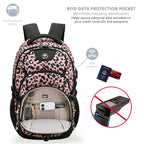 Swissdigital Design Laptop Backpack with USB Charging Port, Travel Backpack Fits 15.6 inches Computer, 31L College School Backpack for Men, Black | SD803-01
