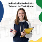 EPI Essentials Back to School Supplies for Kids 6th-12th Grade – 51 Items in Kit – Middle to High School Supply Packs – College-Ruled Bundle with Composition Notebooks – Suitable for Homeschooling