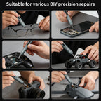 SHARDEN Mini Electric Screwdriver, 29 in 1 Small Electric Screw Driver Kit with 24 Magnetic Bits, Precision Cordless Repair Tool for Phone, Camera, Laptop, Watch