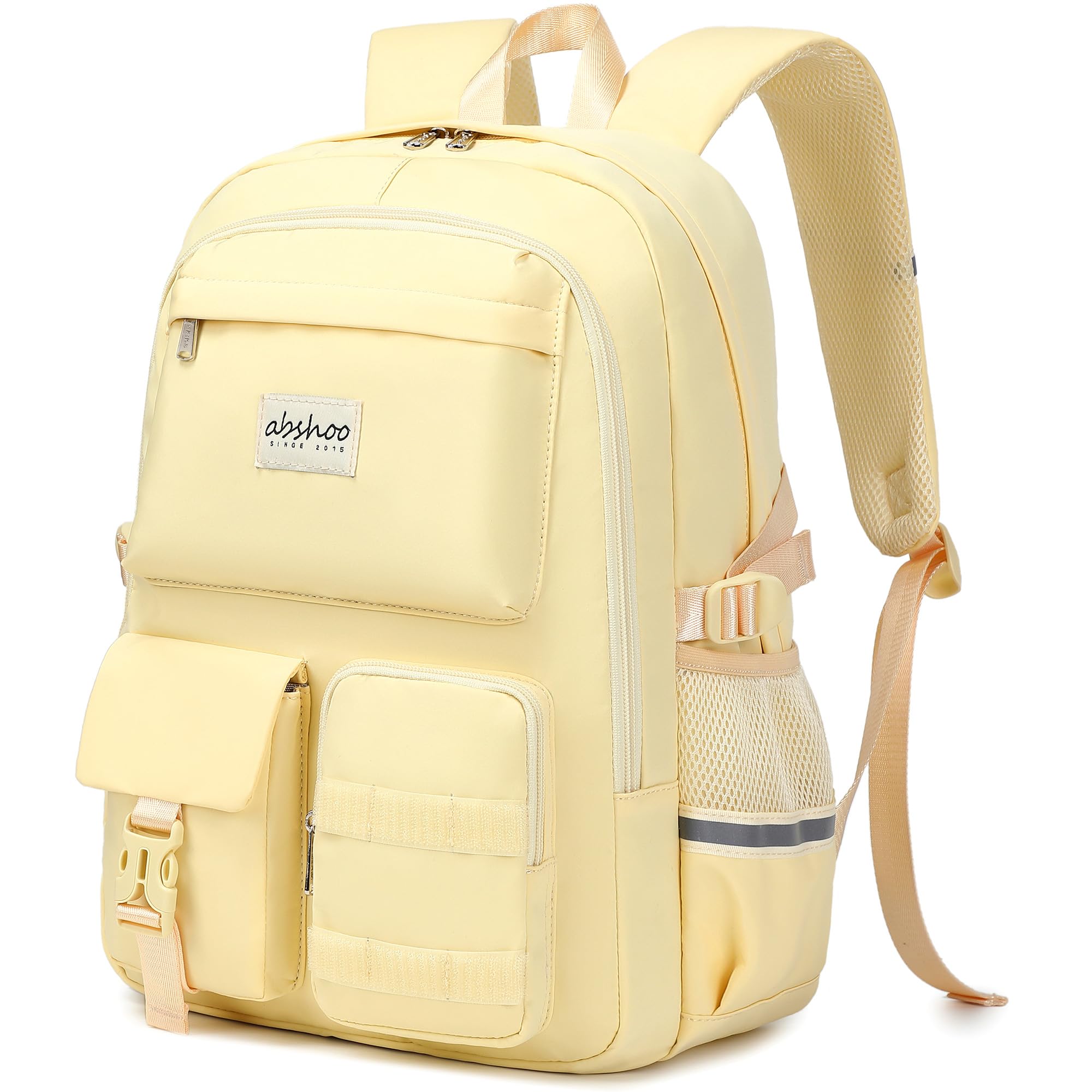abshoo Big Student Laptop Backpack For College Women Middle High School Teen Girls Bookbag Travel Daypack (Black) | For College