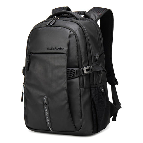 ARCTIC HUNTER AH Business Laptop Backpack for Men Work Commuting, 30L Large Travel Carry On Backpack Flight Approved for Airplane, Professional College Backpacks Casual Daypack Black