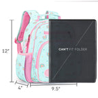 mibasies Kids Backpack for Girls: Girls Backpack 5-8 - Kindergarten Elementary School Bookbag for Girl - Flower Pink