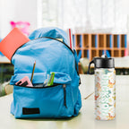 Back to School, Personalized Insulated Water Bottle for Kids 18oz Custom Name Stainless Steel Sports Water Bottles with Straw Lid Gifts for girls Boys woman man School Sports
