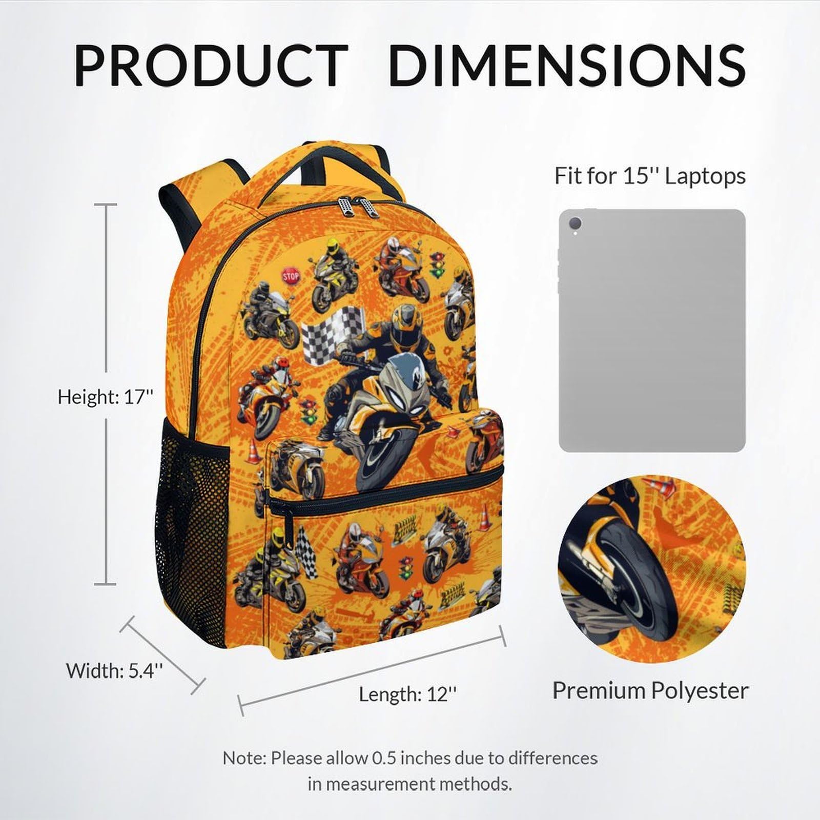 Boys Back Pack for Kids School Backpack with Airplane Print, 17 Inch Toddlers Bookbag with Padded Shoulder Straps, Lightweight Book Bag for Back to School Gifts