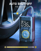 Fanttik X9 Pro Portable Tire Inflator for Compact Car, 1Min Fast Inflate Electric Bike Pump with Digital Tire Pressure Gauge, 150PSI Air Compressor for Electric Bikes, Motorcycle, Ball