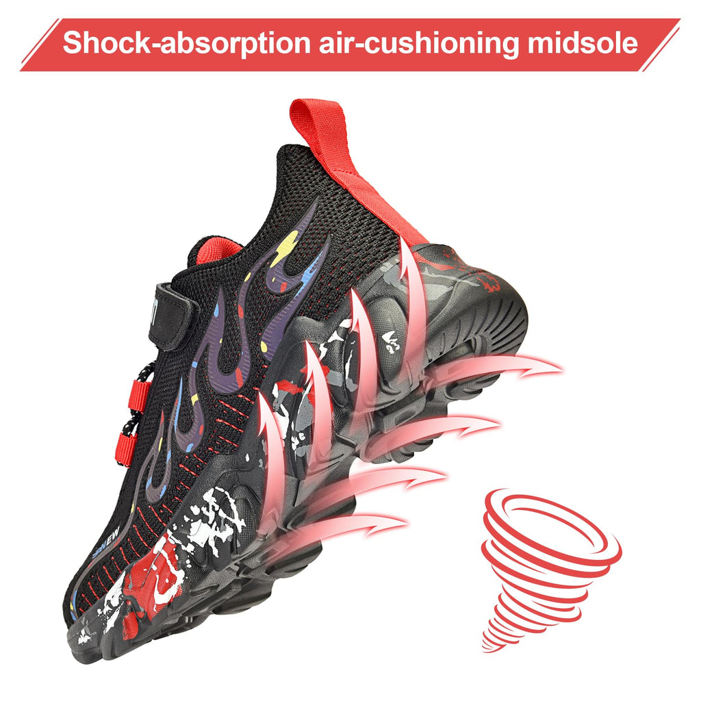 Uerymit Boys Girls Sneakers Slip On Athletic Running Shoes