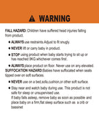 LAREX Baby Swing Infant Swing Electric Toddler Baby Rocker Portable for Newborn Boy Girl, 5 Sway Speeds with Remote Control, 10 Preset Melodies and Bluetooth, 0-6 Months Max 20 Lbs (Black)