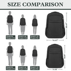 Travel Laptop Backpack 17 Inch, Sturdy Professional Travel Backpack for Men Women with LifetimeWarranty, Airline Approved Big Large Business Work College Computer Backpack, Black