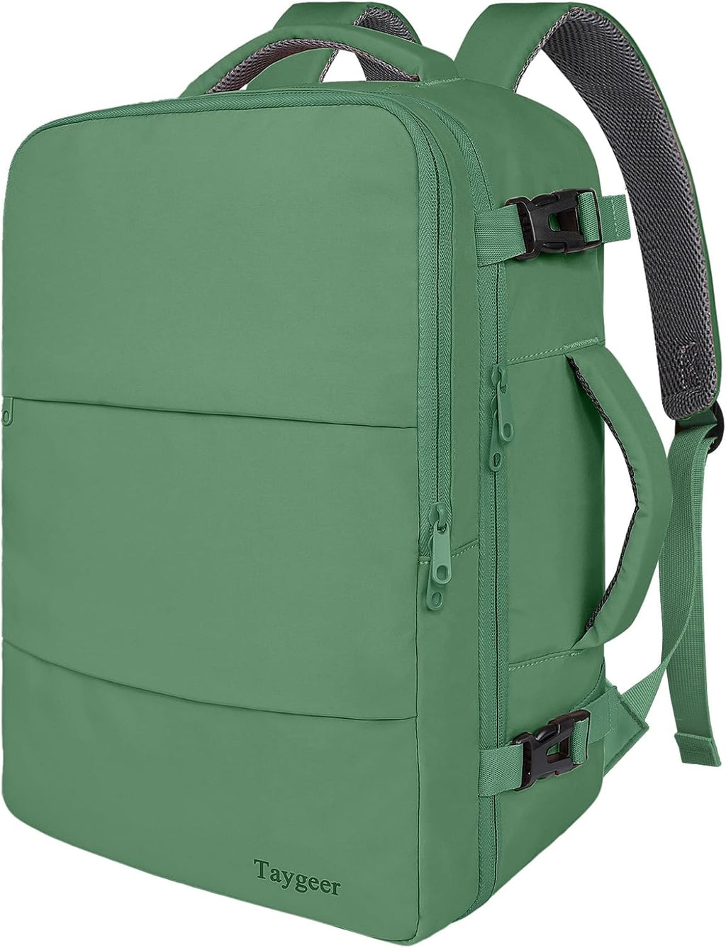 Taygeer Travel Laptop Backpack for Men Women, Airplane Approved Travel Backpack Suitcase with Water Bottle Pocket, Lightweight College 35l Luggage Bag 15.6inch Laptop Mochila Gifts for Business,Black