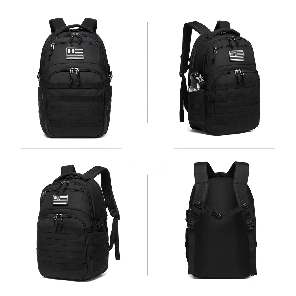 Wotony Military tactical backpack, backpack for men black small tactical assault bag