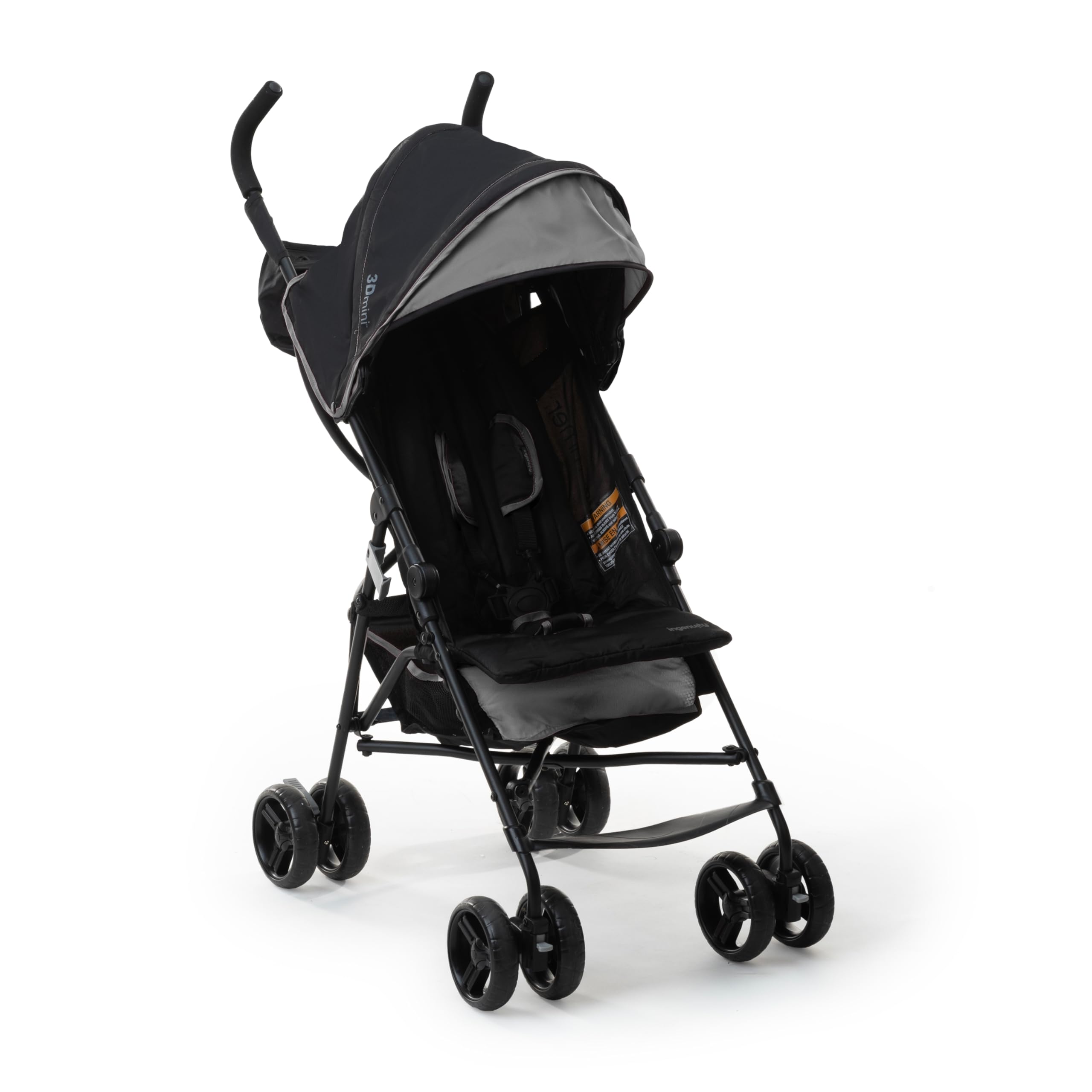 Ingenuity 3D Mini Convenience Stroller – Lightweight Stroller with Compact Fold, Multi-Position Recline, Canopy with Pop Out Sun Visor and More – Umbrella Stroller for Travel, Pink