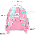 mibasies Kids Backpack for Girls: Girls Backpack 5-8 - Kindergarten Elementary School Bookbag for Girl - Flower Pink
