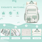 DIGOBAY Backpack for Girls, 3PCS Girls Backpack for School with Lunch Bag Pencil Case, Cute Kids Teens Bookbag for Kindergarten Elementary Preschool Middle School (Pink)