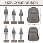 Travel Laptop Backpack 17 Inch, Sturdy Professional Travel Backpack for Men Women with LifetimeWarranty, Airline Approved Big Large Business Work College Computer Backpack, Black