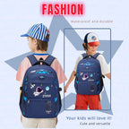 ZHANAO Boys Backpack Astronaut Sports Kids Backpack Space Schoolbag for Girls&Boys Elementary Student Bookbag