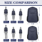Travel Laptop Backpack 17 Inch, Sturdy Professional Travel Backpack for Men Women with LifetimeWarranty, Airline Approved Big Large Business Work College Computer Backpack, Black