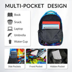 Dinosaur Backpack for Kids Personalized Boys Truck Bookbag with Name - 17 Inch Toddler School Bag with Padded Straps for Preschool Kindergarten Elementary